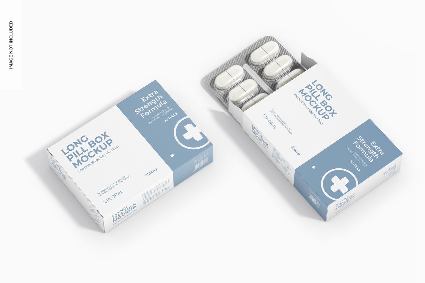 Boite de médicament format 11,5 x 5,5 x 3,5cm