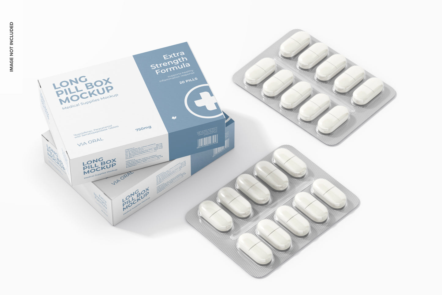 Boite de médicament format 11,5 x 5,5 x 3,5cm