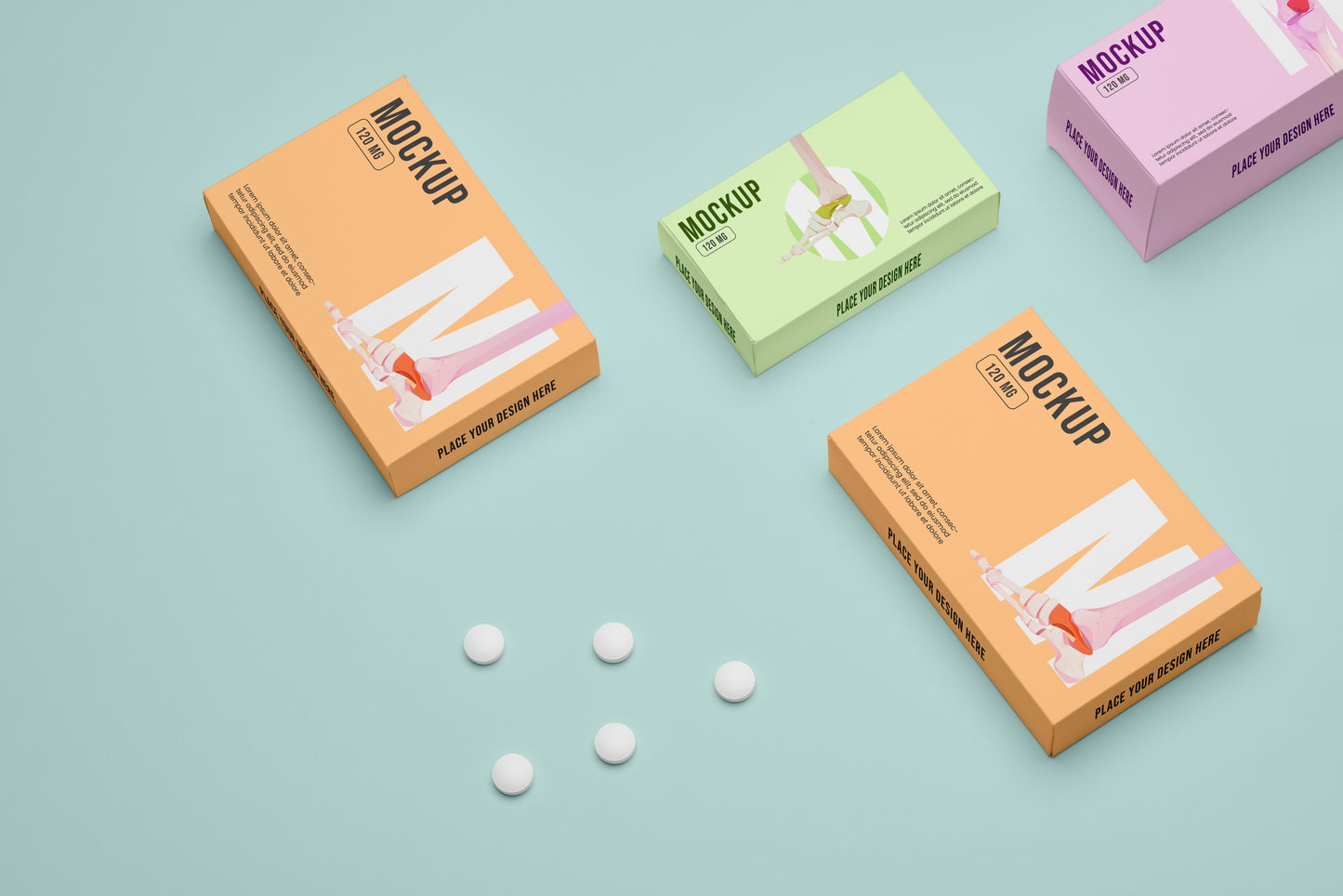 Boite de médicament format 11,5 x 5,5 x 3,5cm