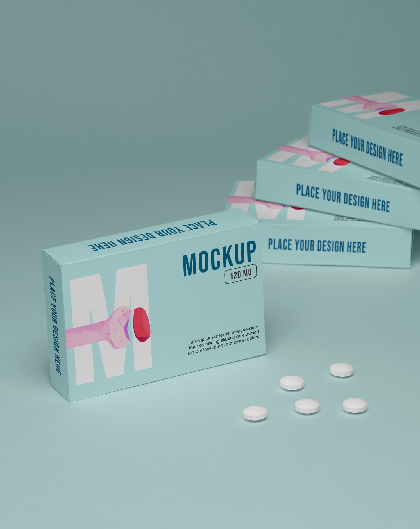 Boite de médicament format 11,5 x 5,5 x 3,5cm